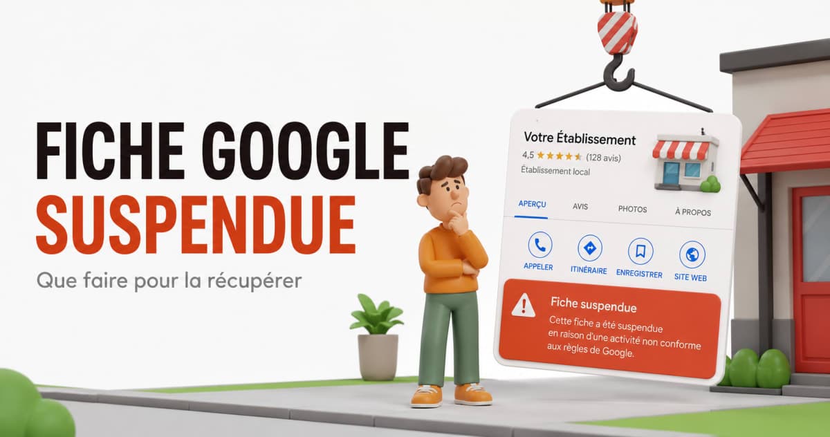 Fiche Google suspendue : que faire pour la récupérer