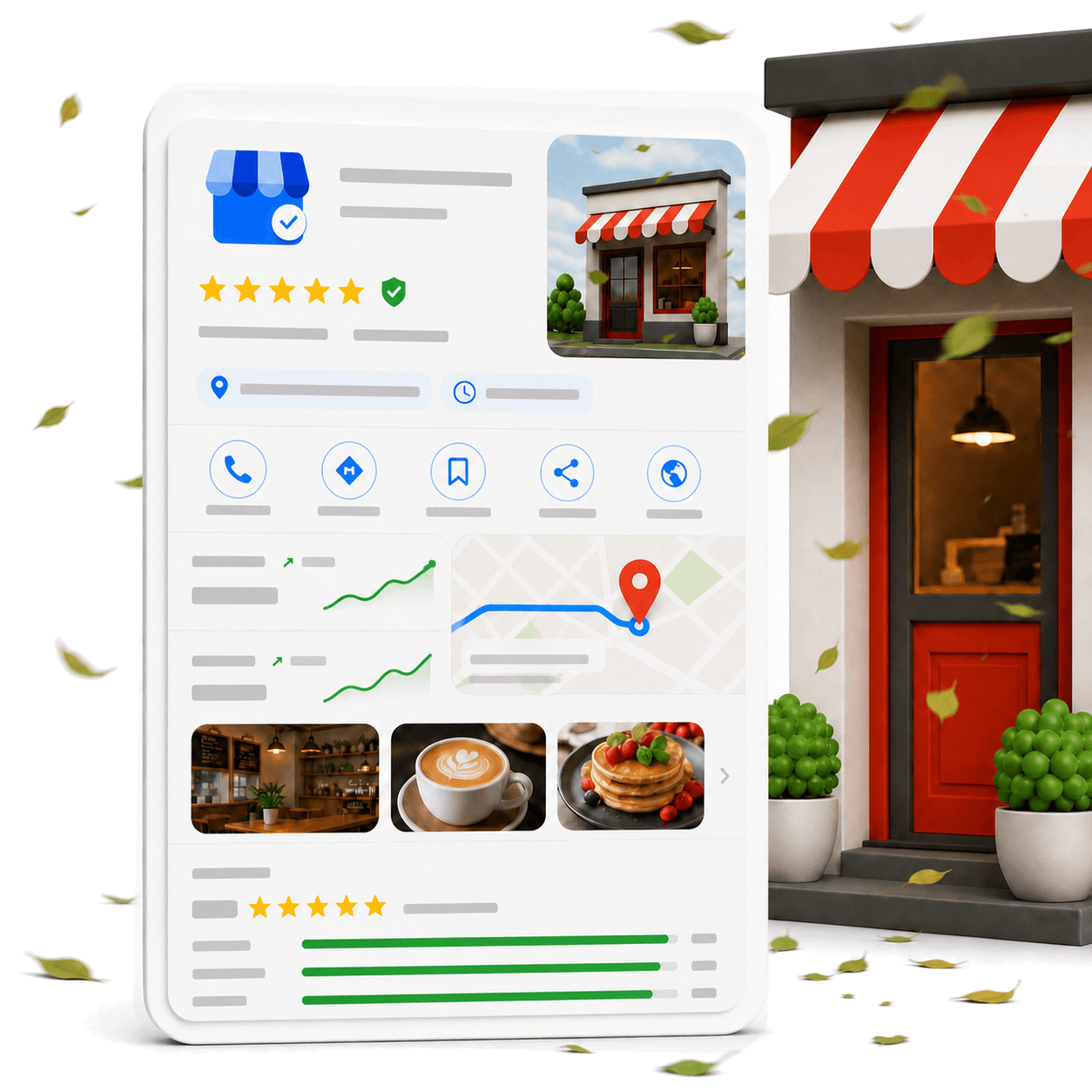 Fiche Google d'un commerce de proximité